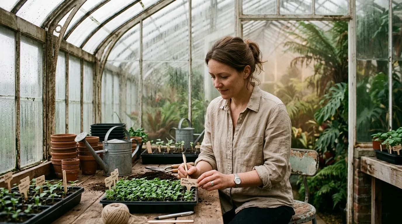 Greenhouse botanist